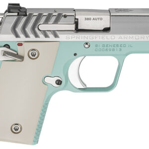 Springfield 911 .380 ACP Carry Conceal Pistol with Vintage Blue Cerakote/Stainless Finish